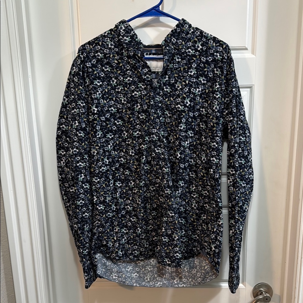 Denim & Flower Navy Floral Dress Shirt